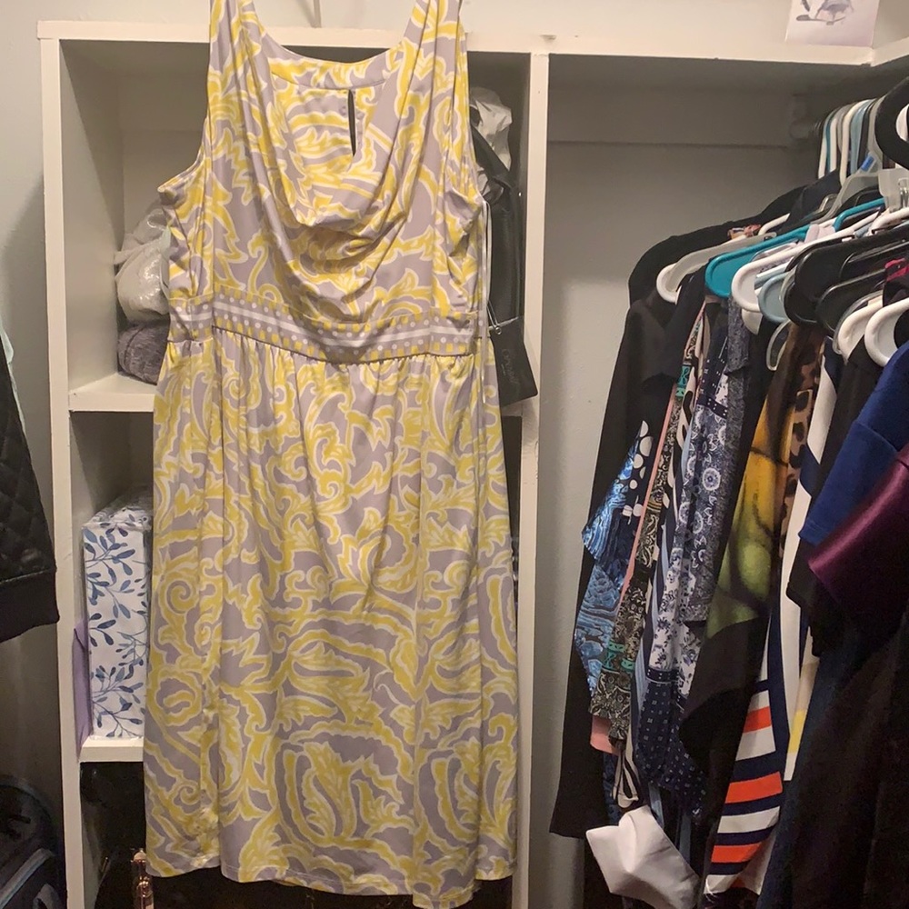 Women’s dress by Inc with sexy back that drapes